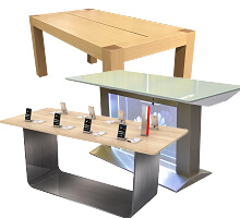 mobile store display table