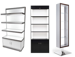 Salon Display showcases & shelf