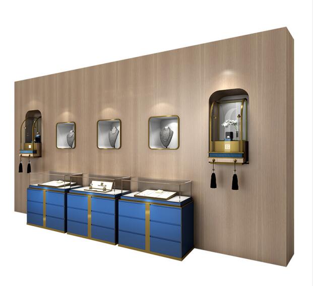 wall display cabinet for jewelry store