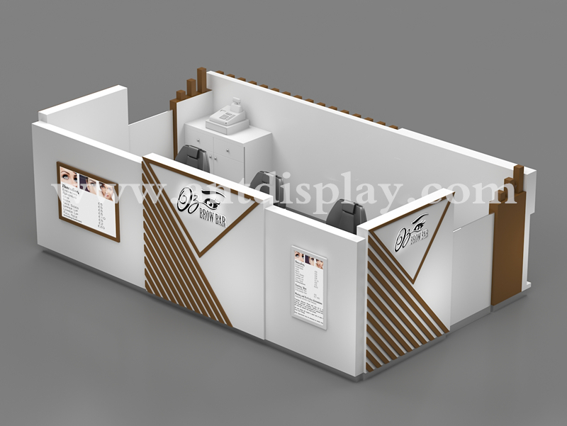 eyebrow threading kiosk