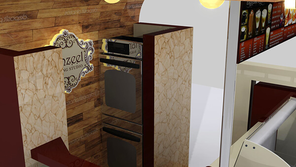 CREPE DISPLAY KIOSK