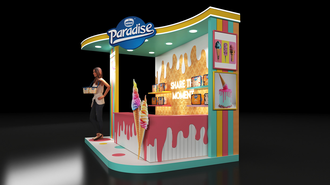 ice cream kiosk design