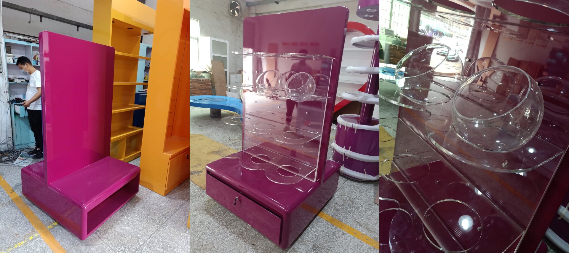acrylic box shelf