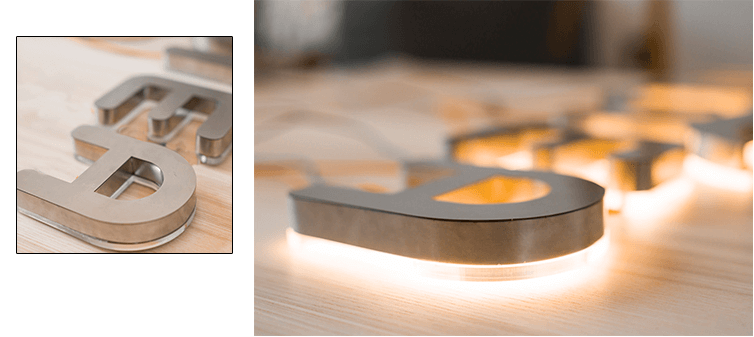 STAINLESS STEEL SIGN