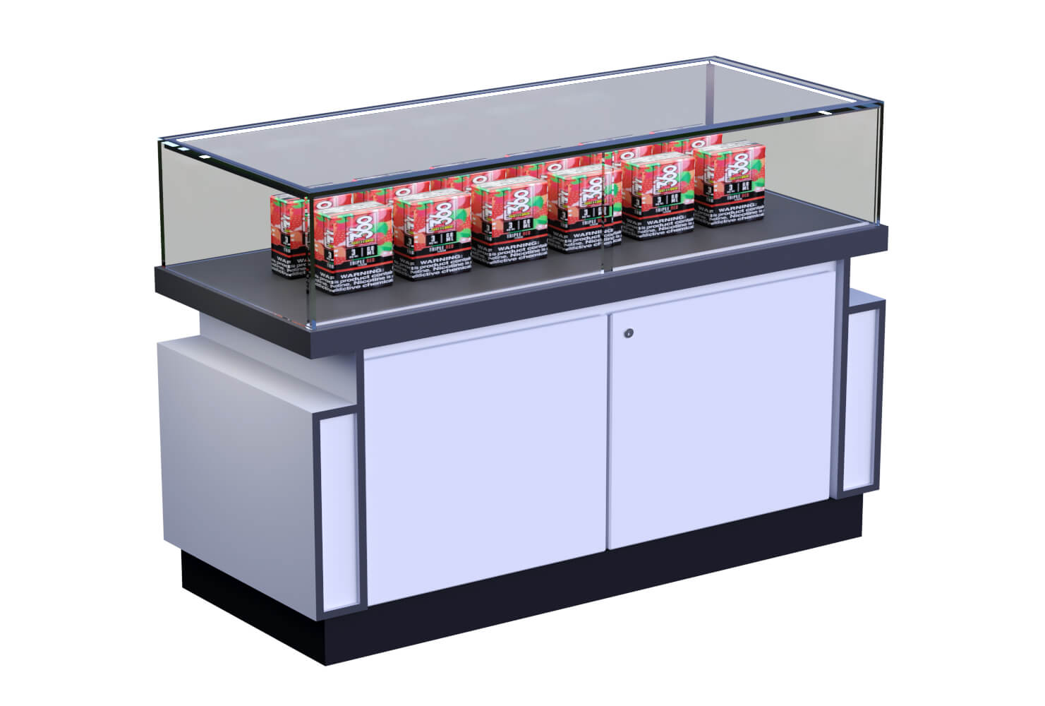 display cabinet for vape shop