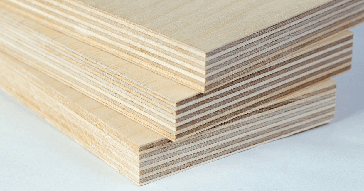 plywood desk design