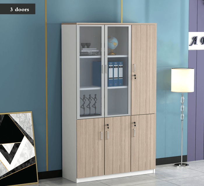 3 door cabinet