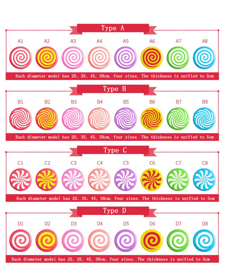 foam candy decoration