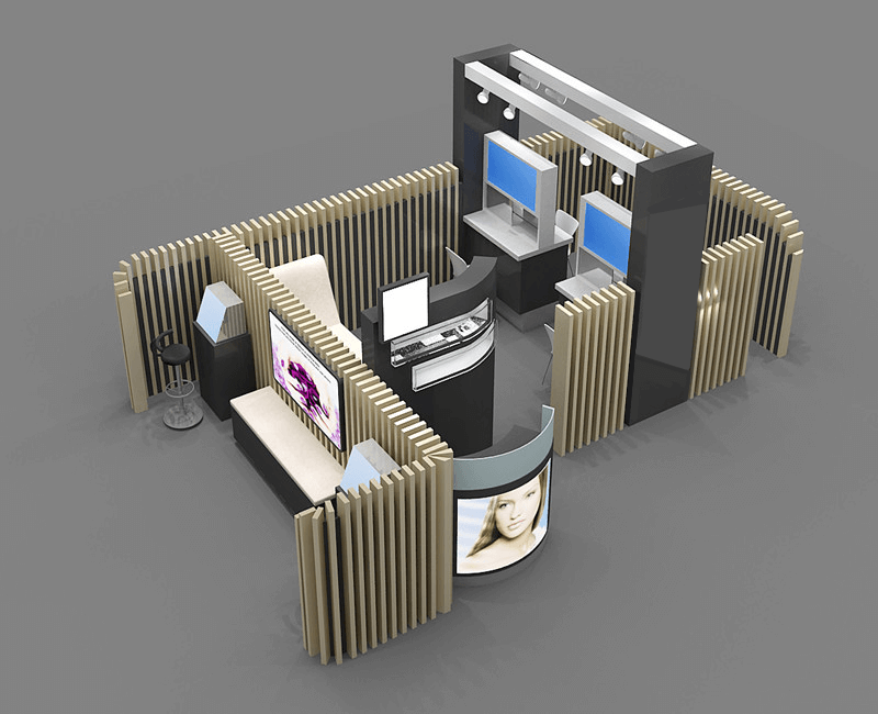 mall eyebrow kiosk