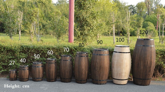 display barrels
