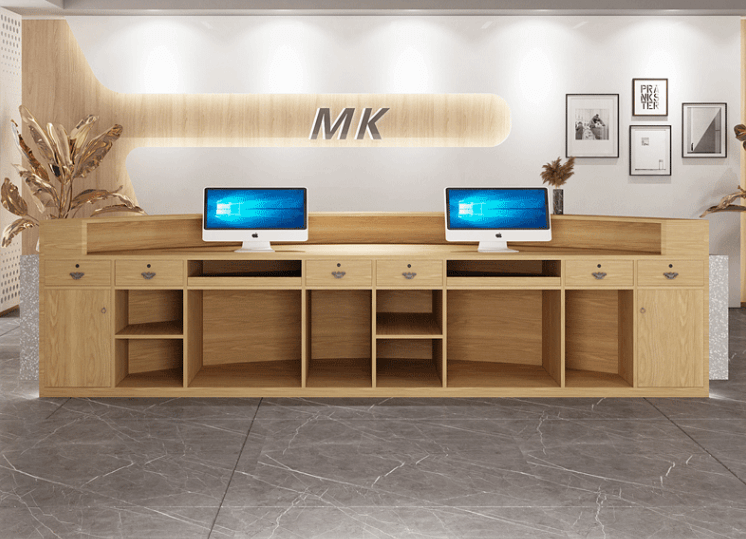 WOOD FRONT DESK