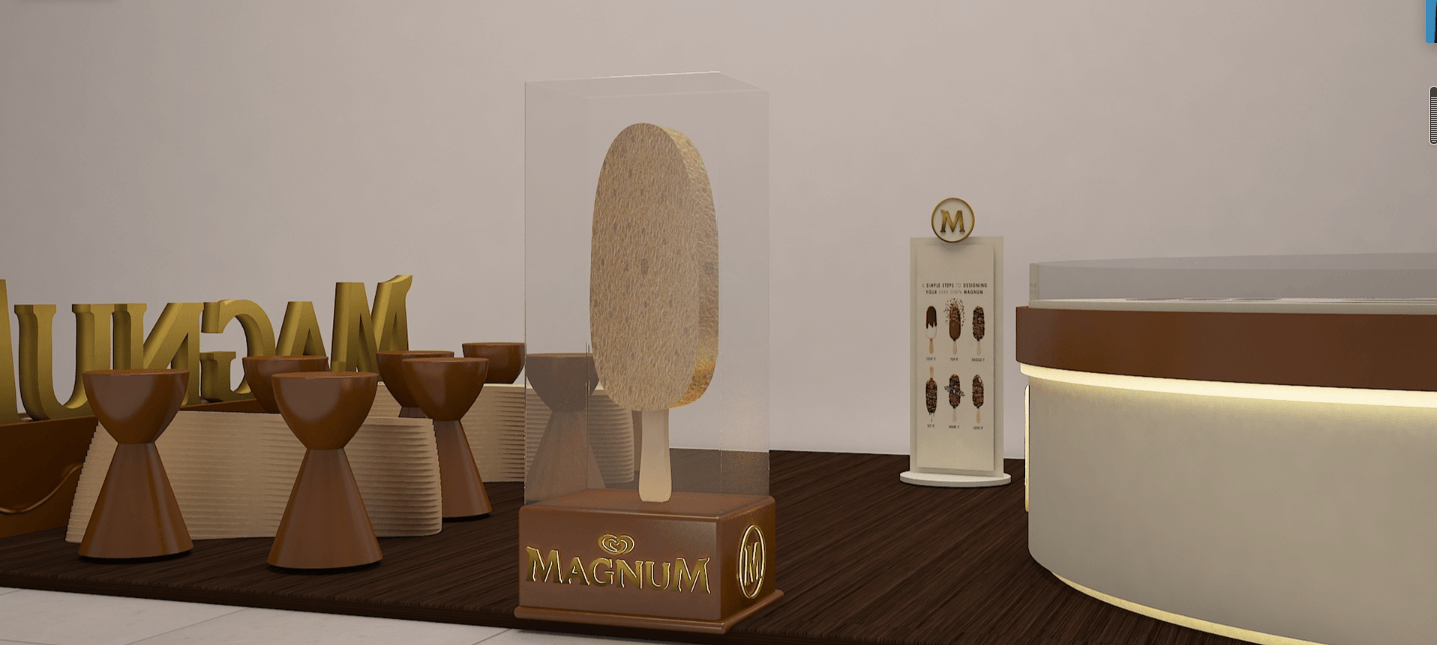 ice cream model stand