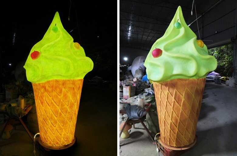 ice cream fiberglass