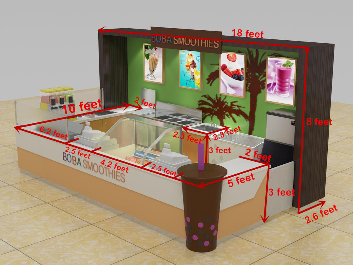 bubble tea kiosk