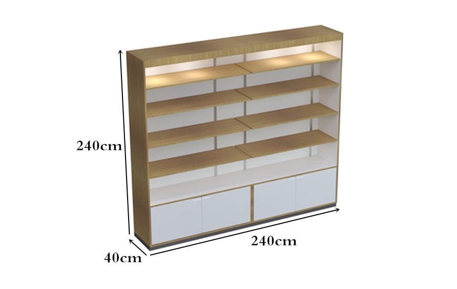 wooden display rack