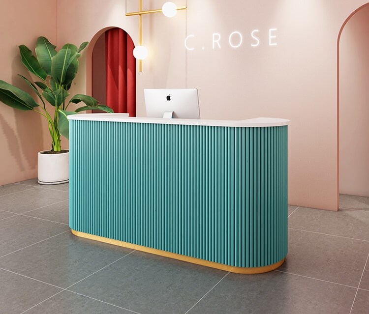 light green desk