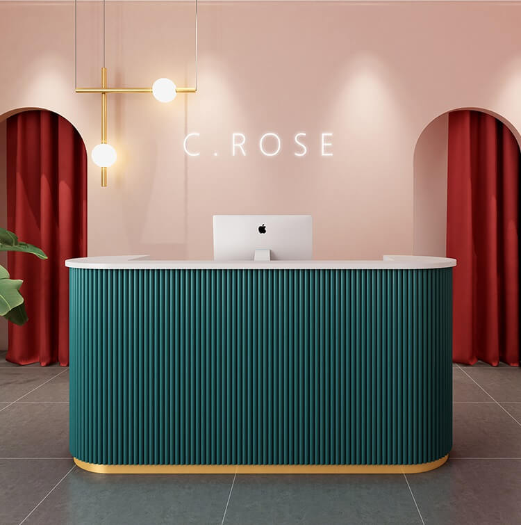 dark green table