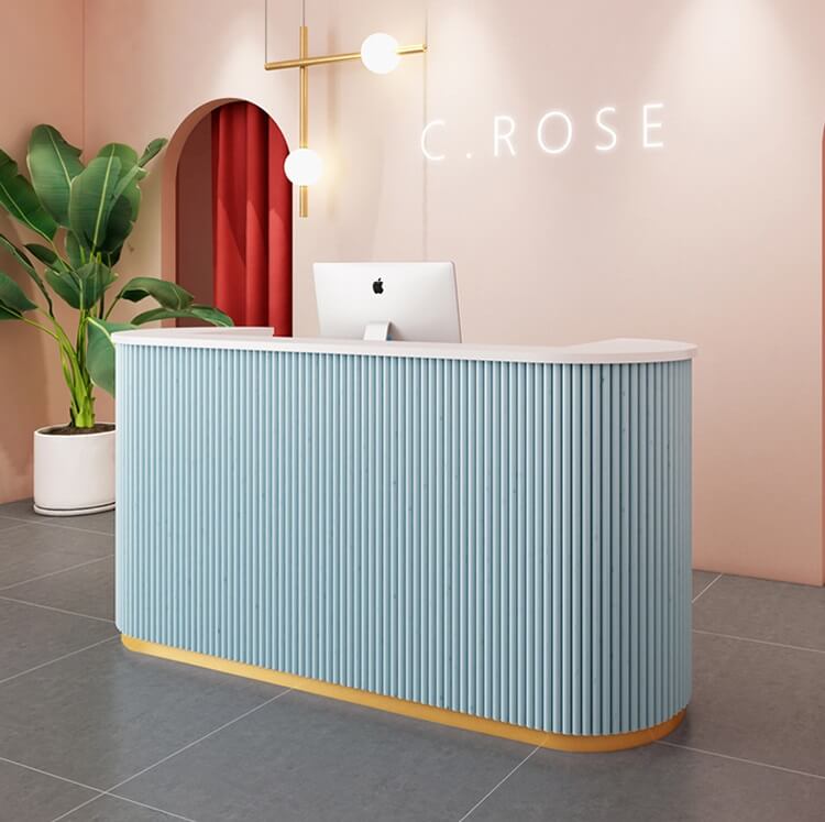 light blue table