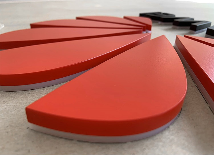 stainless steel sign