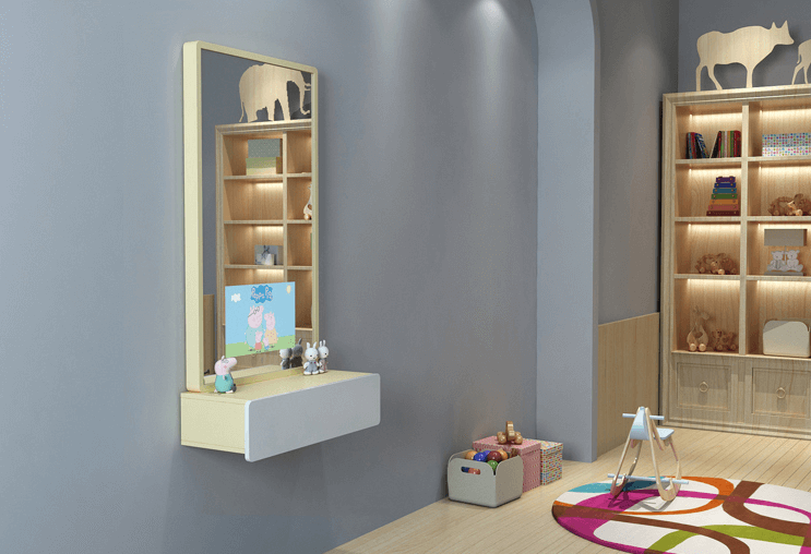 kid's mirror counter