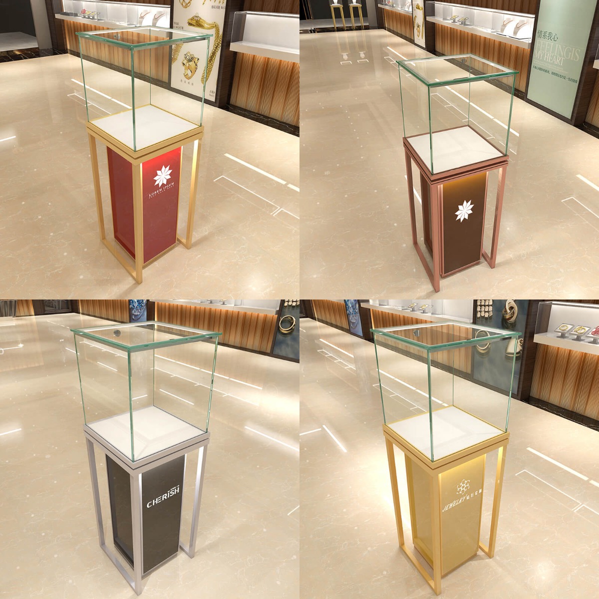 pedestal counter