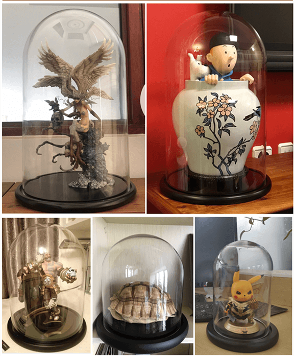 retail glass dome display