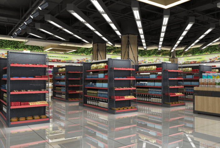 retail shelves