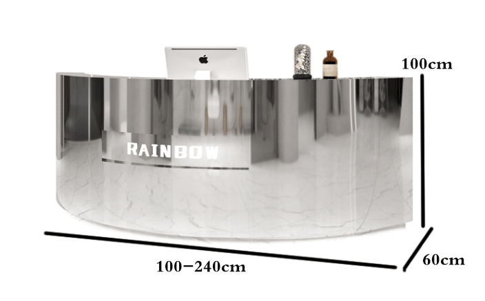 mirror reception desk
