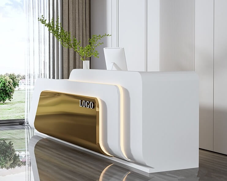 custom reception desk