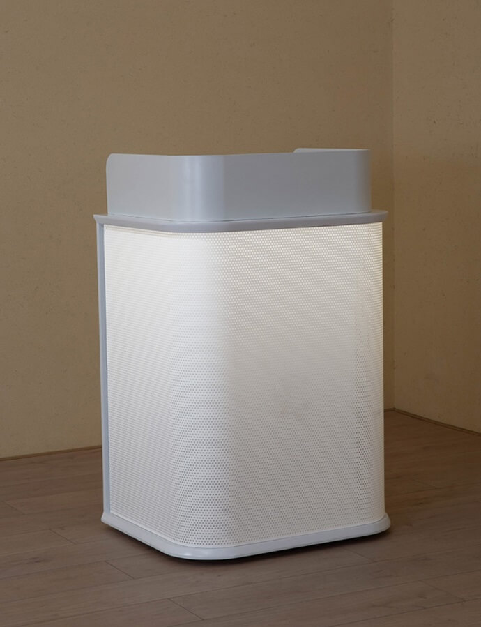 small reception desk