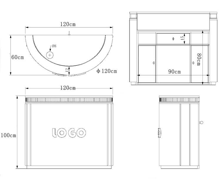 retail front table
