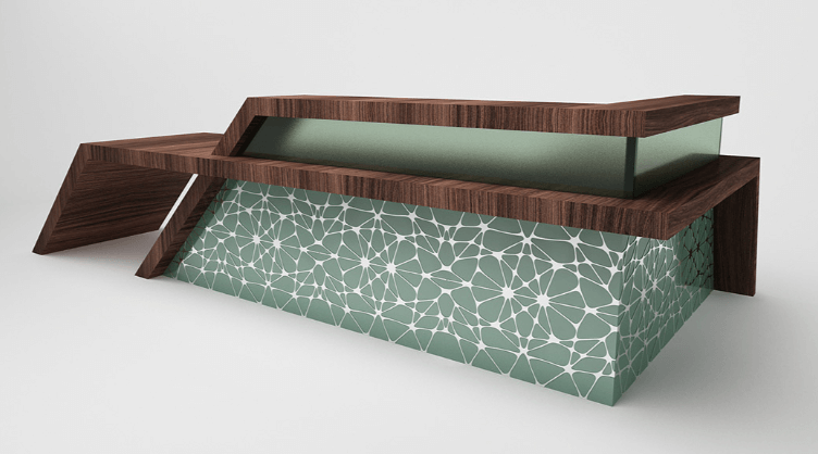 modern reception desk