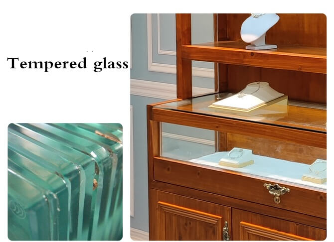 tempered glass showcase