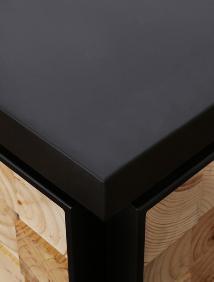 wood front desk