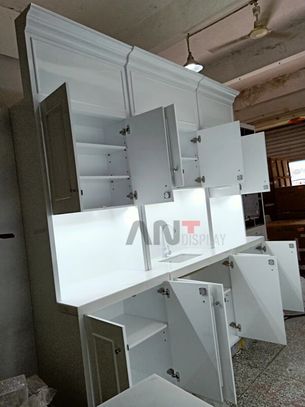 white display stand
