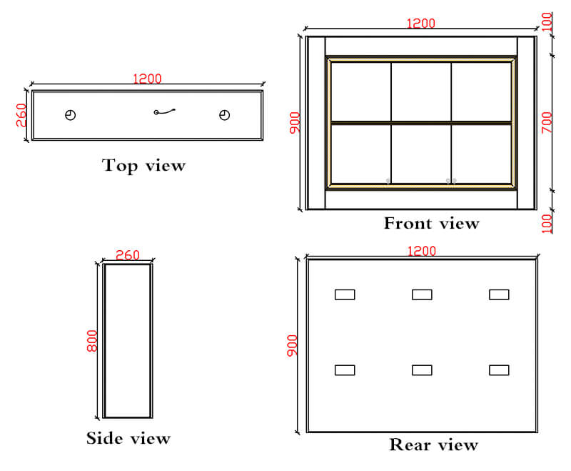 wall mounted cabinet