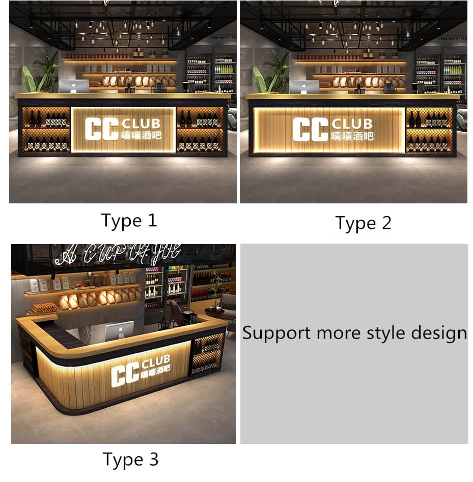 wood reception desk