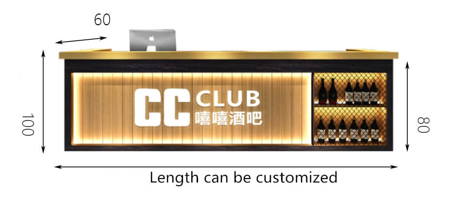 straight reception desk