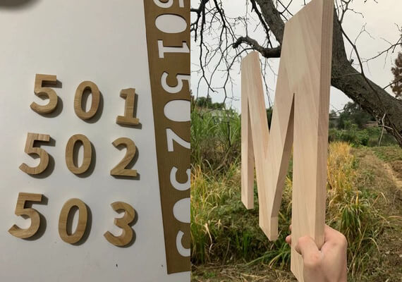 wood letter