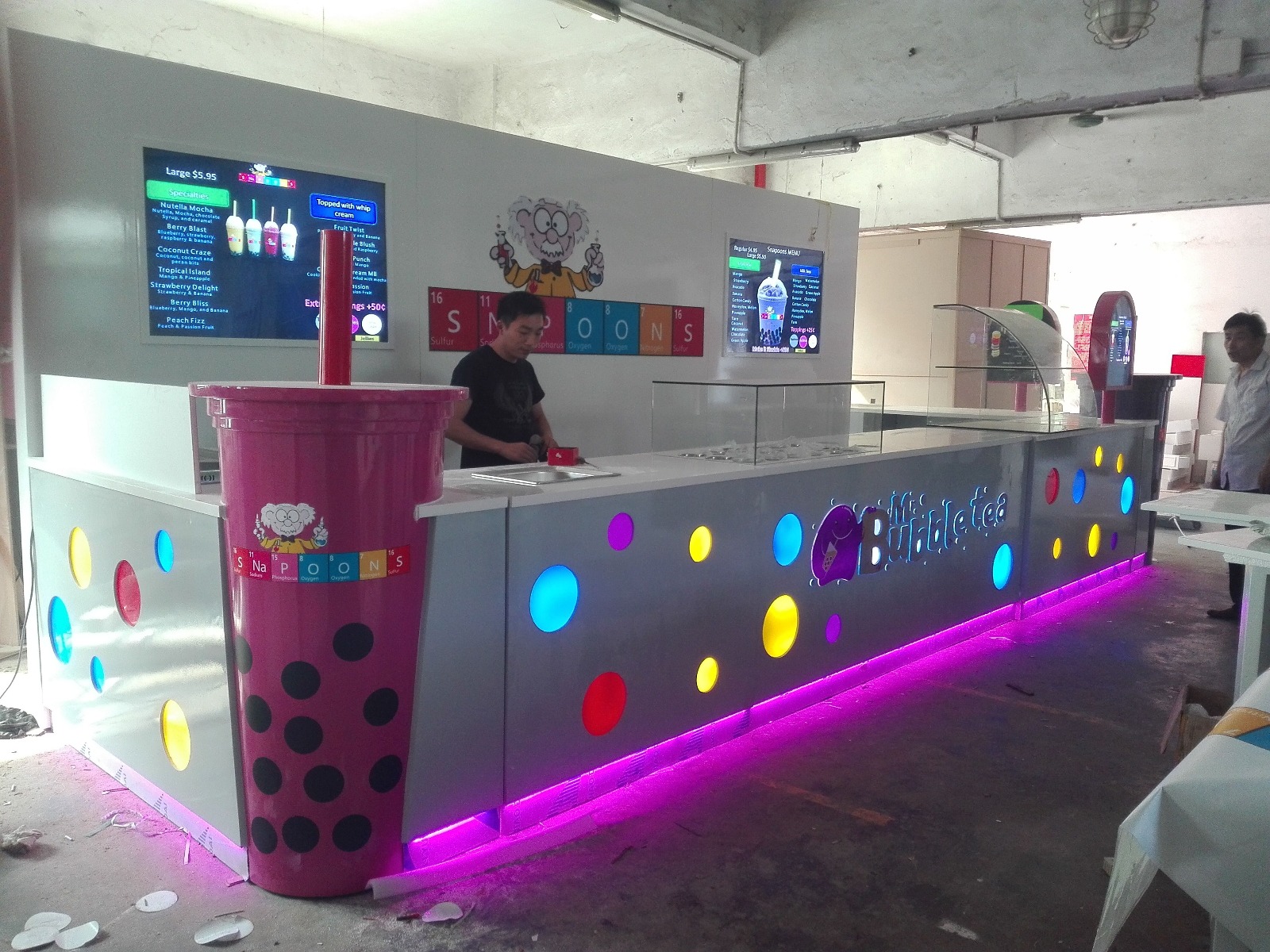 bubble tea kiosk