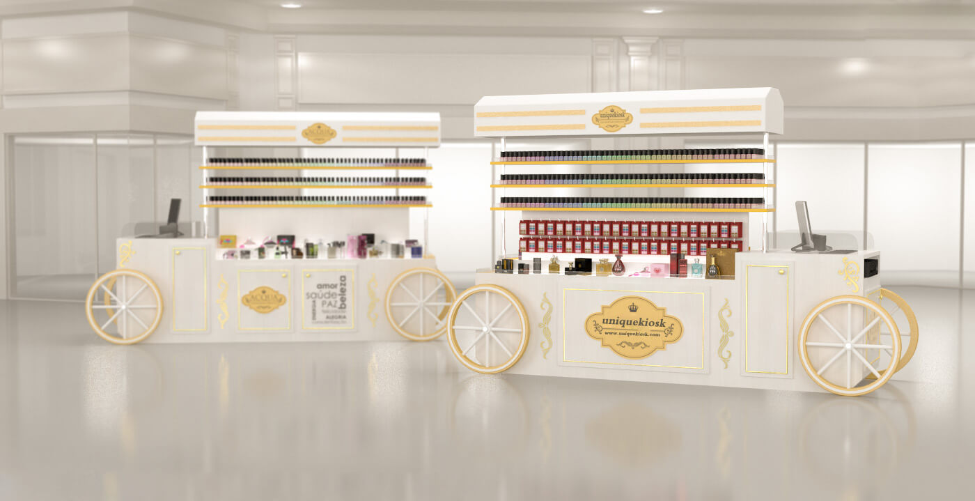 perfume retail cart