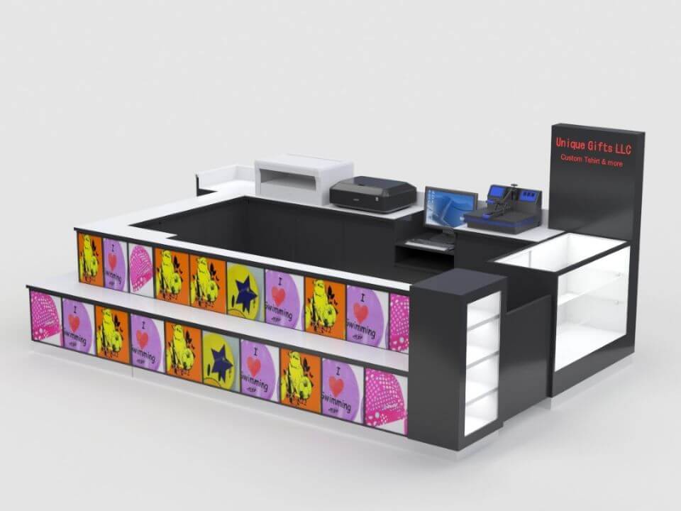 T-shirt printing kiosk 