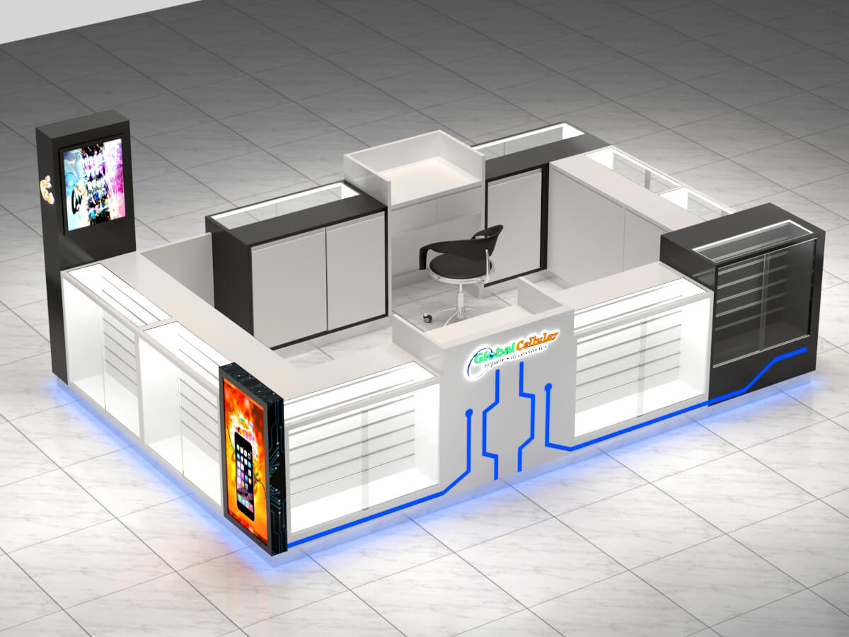 phone accessories kiosk 