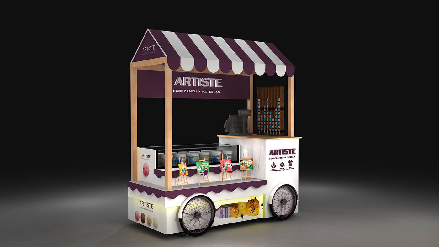 outdoor food trolley 