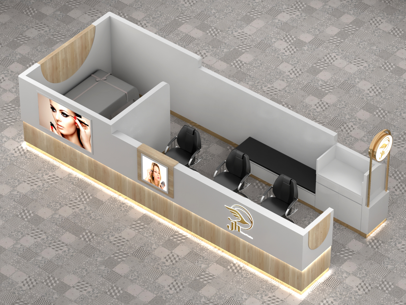 eyebrow kiosk