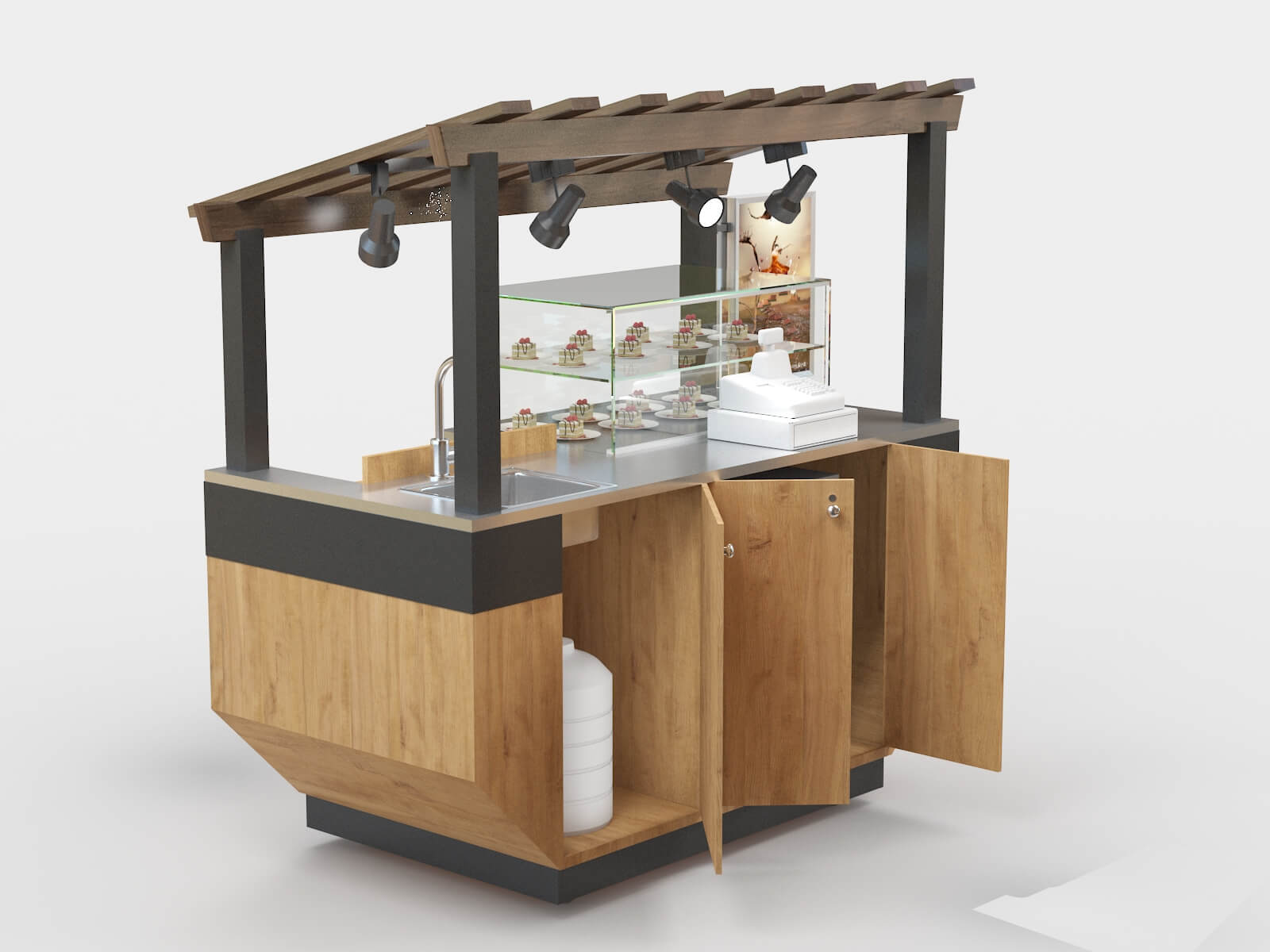 fast food booth