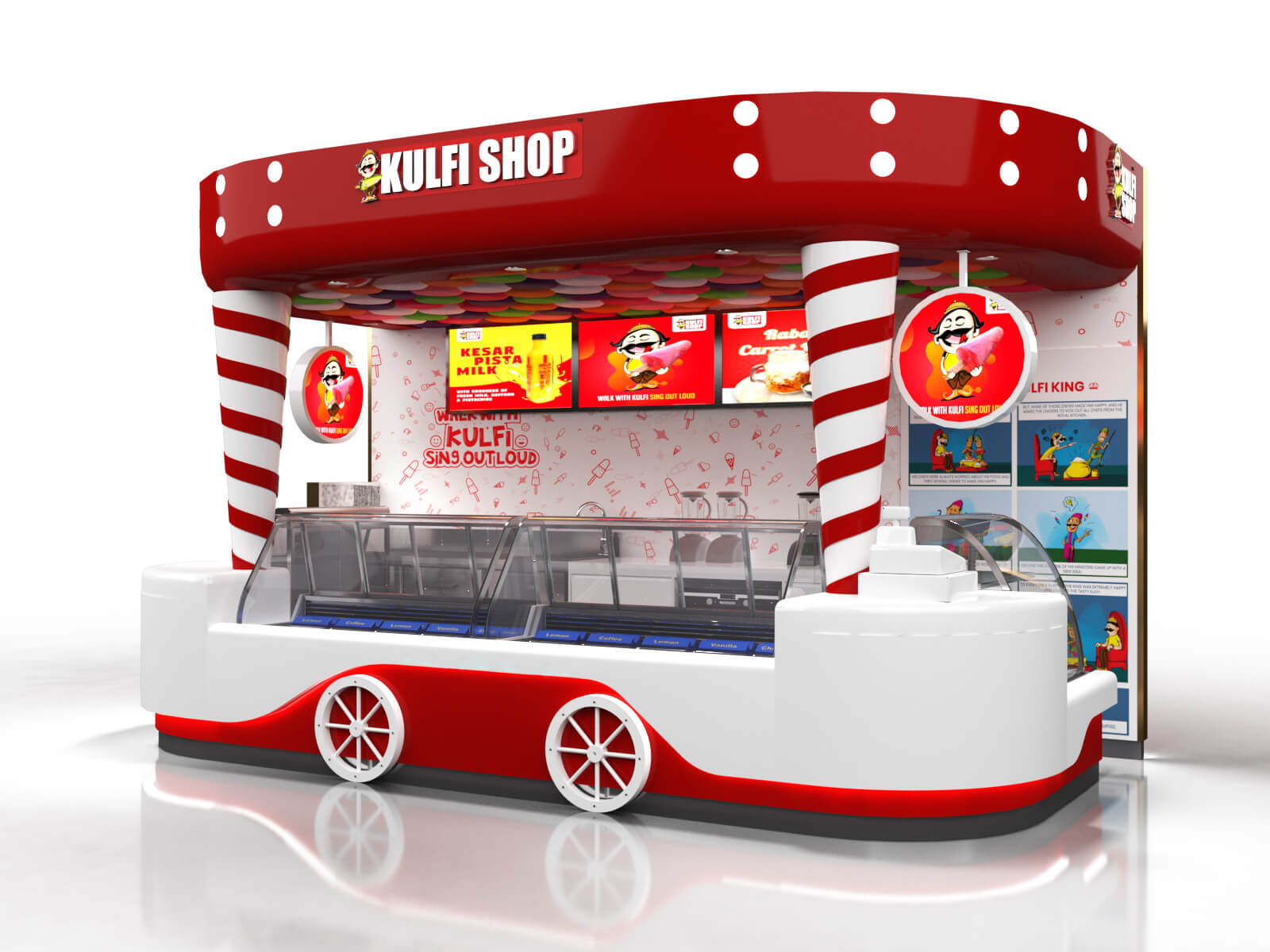ice cream booth 