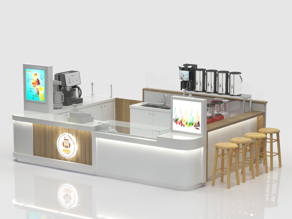 mall tea booth 