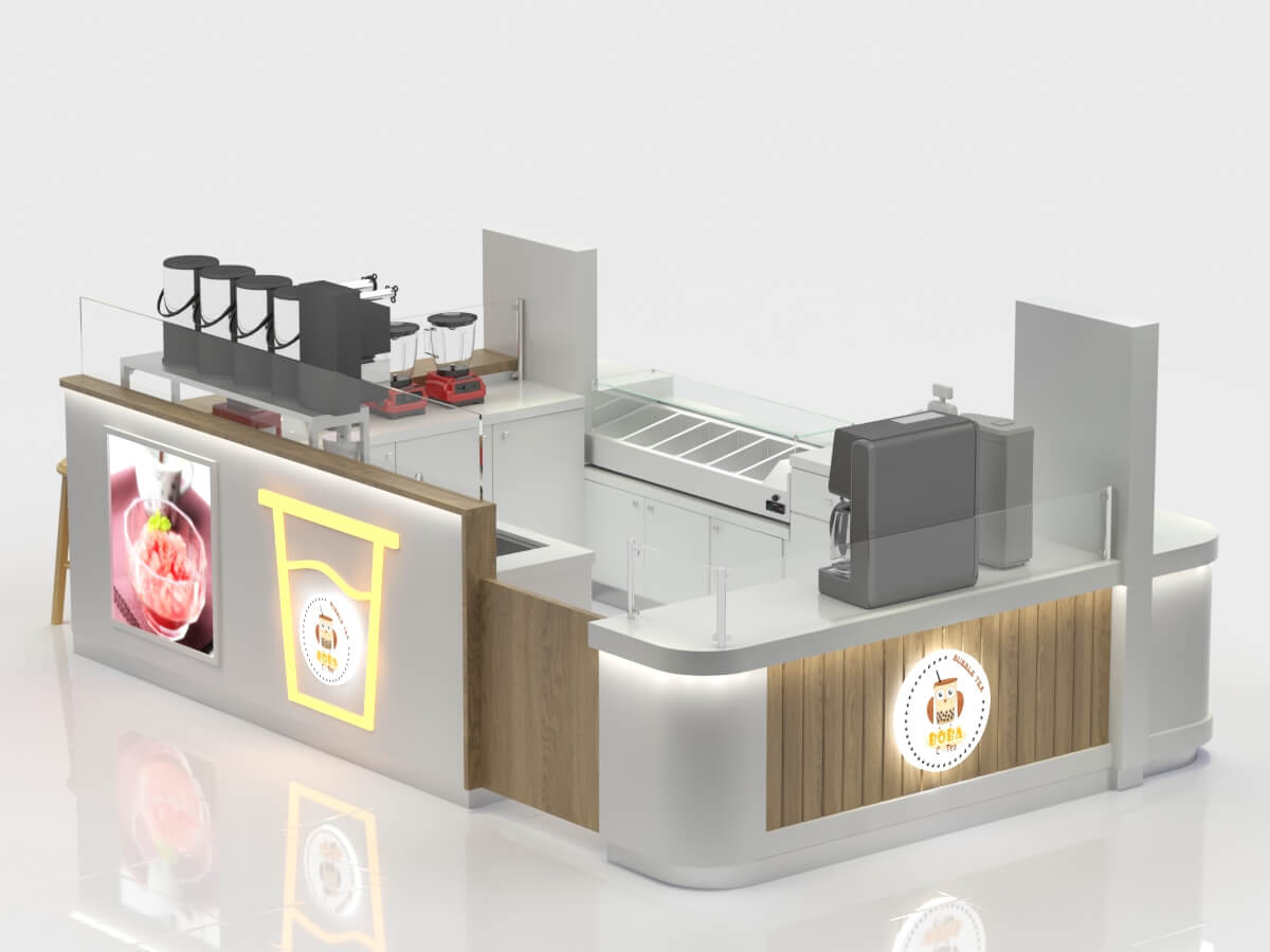 mall smoothie kiosk 