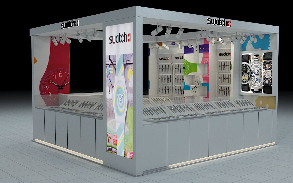 watch display booth
